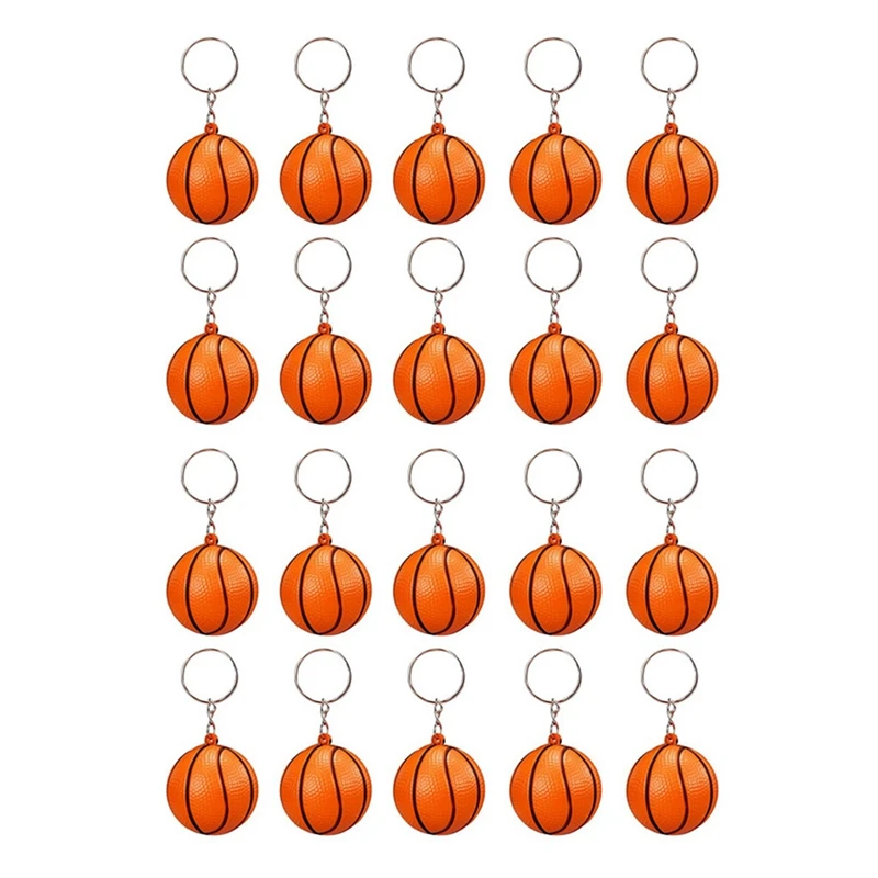 

100 Pack Basketball Ball Keychains For Party Favors,Basketball Stress Ball,School Carnival Reward,Sports Centerpiece