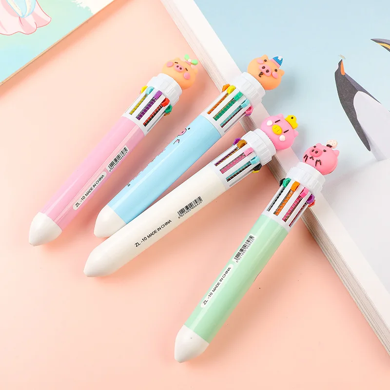 4/12PCS Cartoon Ballpoint Pen Gift Kids Favor AnimalBirthday Party Favors Children Prize Gift Christmas Wedding Guest Giveaways