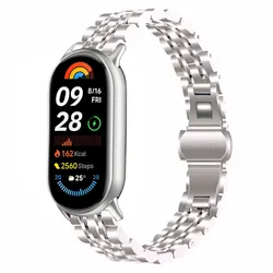 Stainless Steel Metal Strap for Smartwatch Bracelet Wristband Accessories (Starlight)