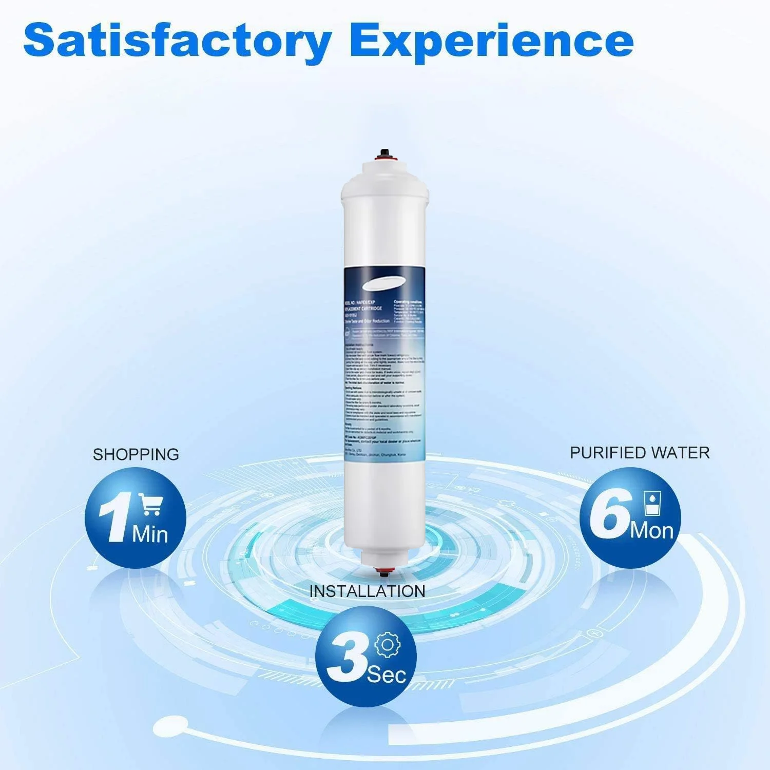 Compatible with DA29-10105J Refrigerator Water Filter Inline Water Filter for AquaPure Plus HAFEX EXP