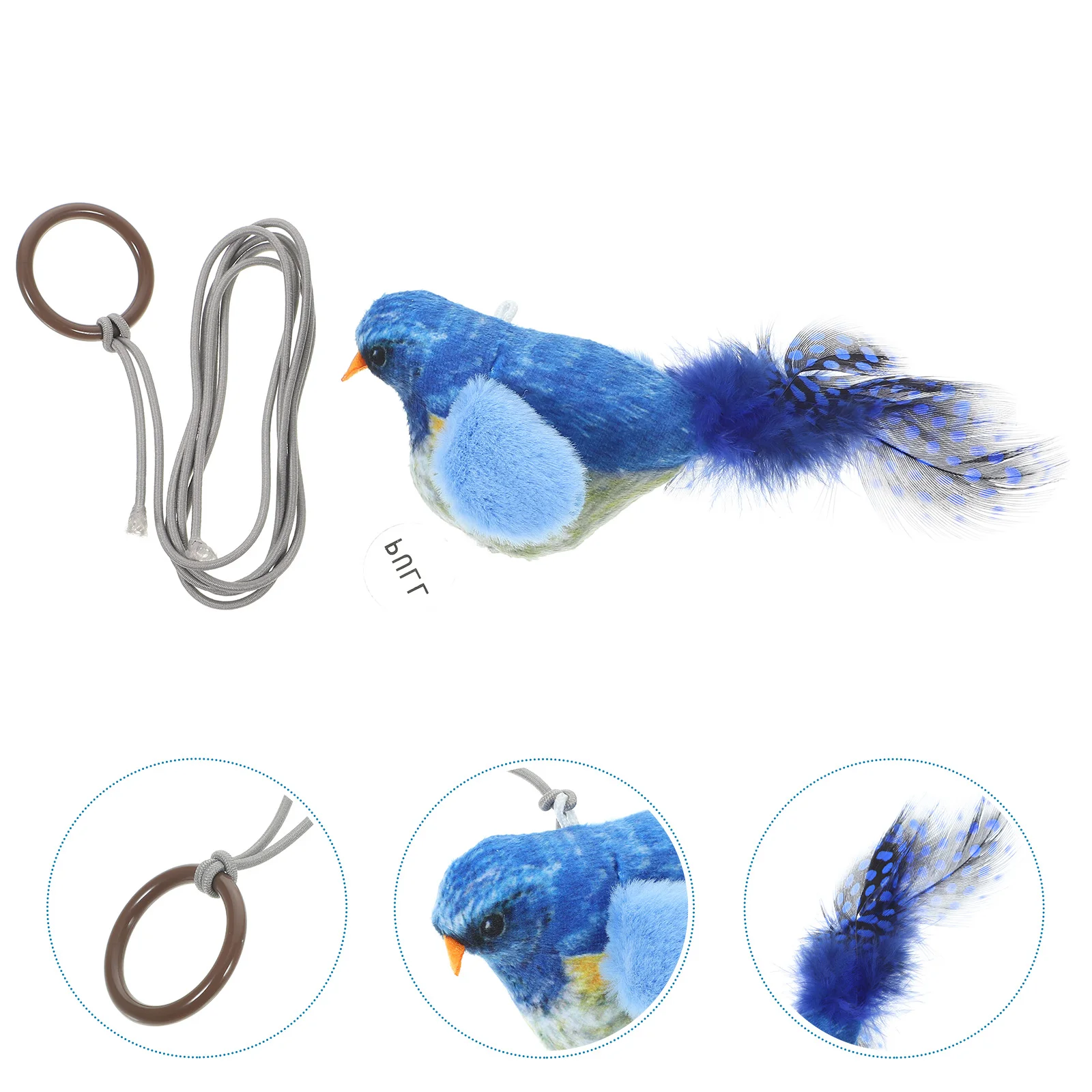 

Hanging Door Cat Toy Bouncing Plume Bird Cat Toy Cat Teaser Toy Interactive Cat Bird Toy Indoor Cats Kitten Exercising