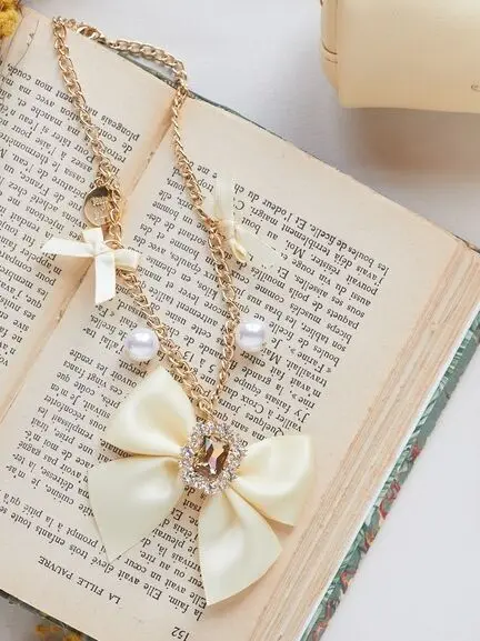 Japanese Style Multi-Color Macaron Bow Gem Bag Pendant Ornament Women Girls Sweet Popular Exquisite Rhinestone Bow Keychain
