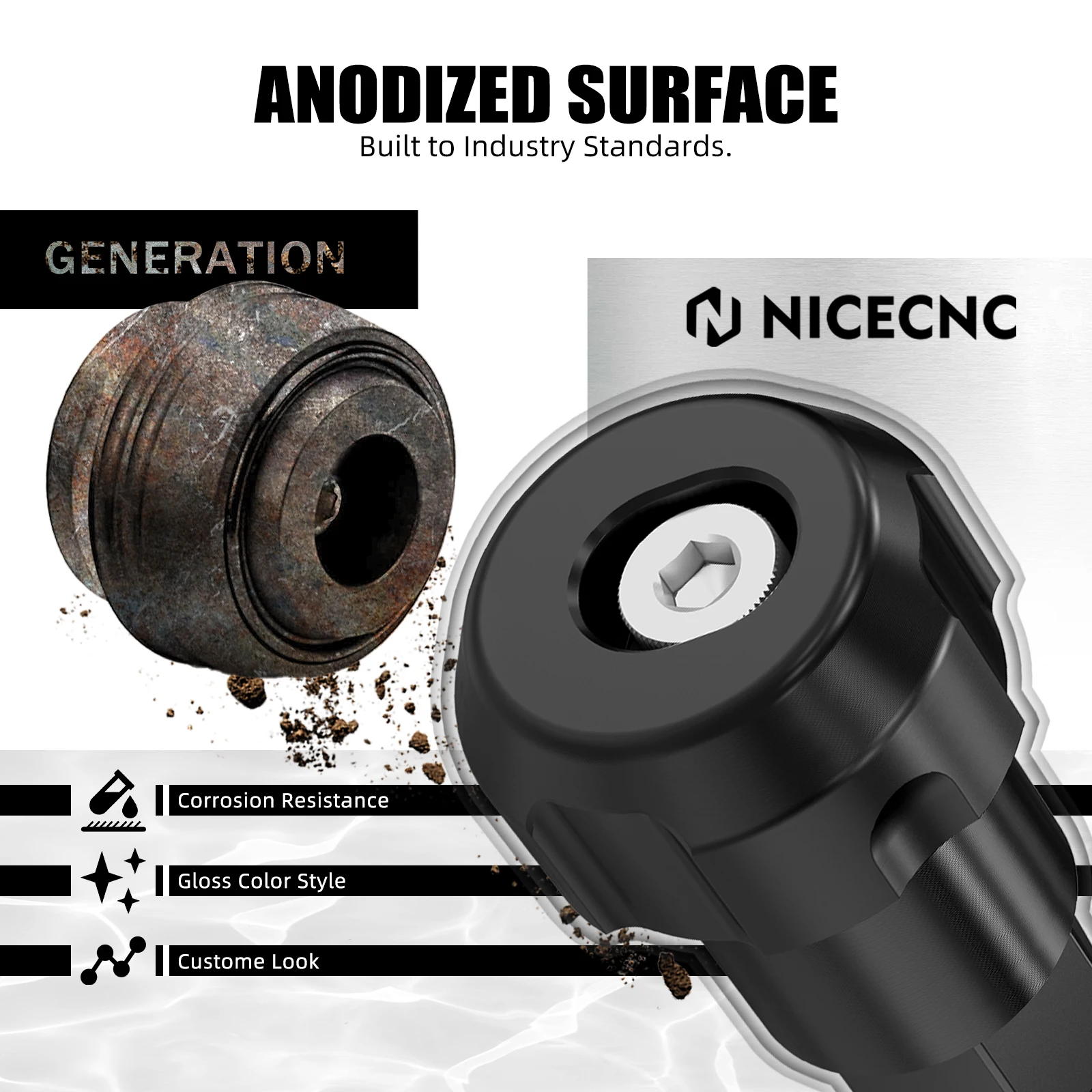 혼다 아프리카 트윈 CRF1100L 아프리카 트윈 2020-2024 프론트 휠 포크 슬라이더 크래시 가드 낙하 보호용 NICECNC