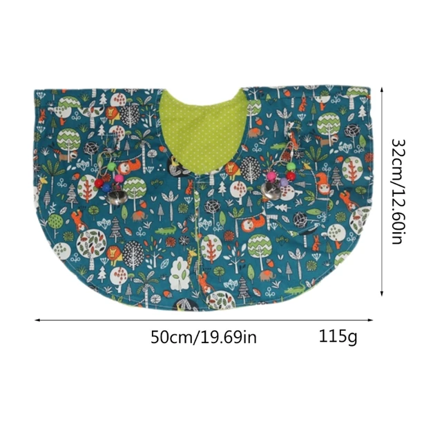 Parrot Anti-scratch Shoulder Protector Cape Cover for Bird Poops Shawl Guard with Toy for Small Large Birds 6