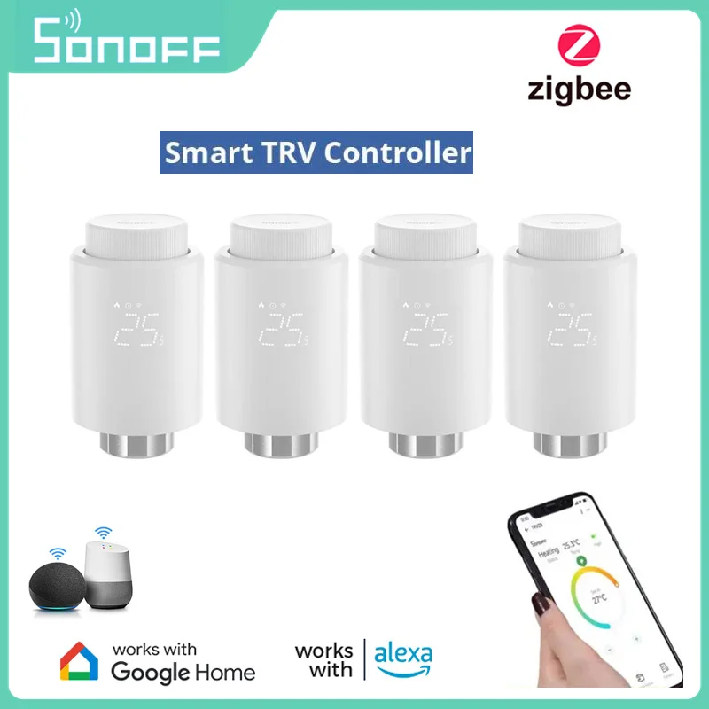 

SONOFF Zigbee TRVZB Thermostatic Radiator Valve Smart Thermostat Actuator Temperature Heater Control Support Alexa Google Home