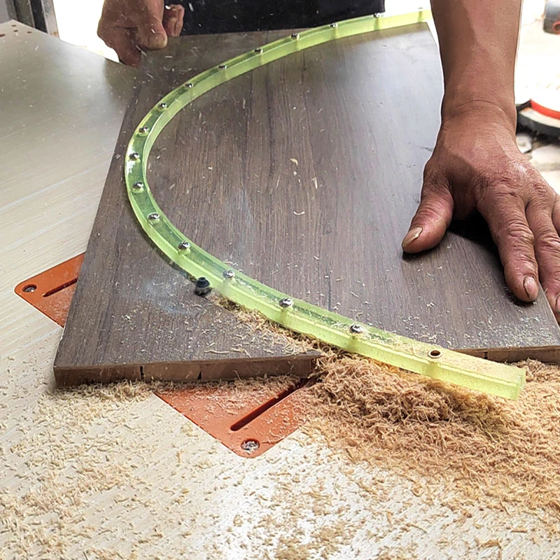

2M Woodworking Profiling Strip, Flexible Curve Template Adjustable&Fixed Complex Shape Contour Woodworking Tool Templates Guide