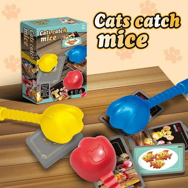 Cats Catch Mice Board Games Kids Toys Family Party Social Games Funny Card Memory Logical Thinking Children Education Table Game 1