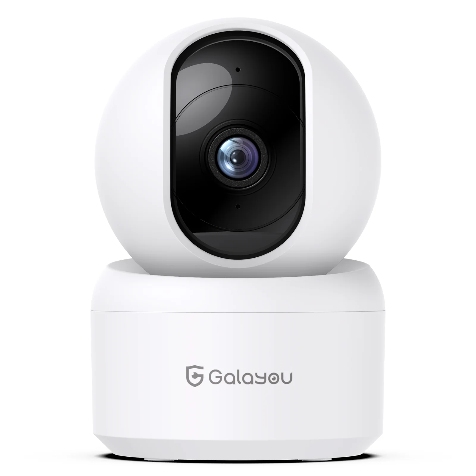 GALAYOU 2K Indoor Security Camera, 360 Degree 2.4G WiFi Camera for Baby/Elder/Nanny with 24/7 SD Card Storage, Works with Alexa