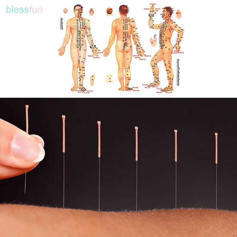 Red Copper Handle Chinese Medicine Acupuncture Needle Electroacupuncture Filiform Needle Beauty 100Pcs/Box disposable acupuncture needle
