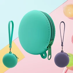 Small Purse Silica gel Handbags For Women Round Shape Mini Luxury Designer Female Messenger Coin Purse