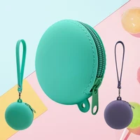 Small Purse Silica gel Handbags For Women Round Shape Mini Luxury Designer Female Messenger Coin Purse 1