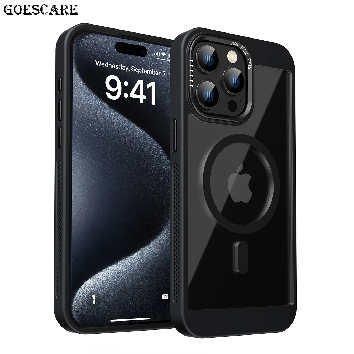 Magnetic Metal Frame Bumper Protection Case for iPhone 16 15 14 13 12 11 Pro Max Plus Magsafe Acrylic Translucency Cover