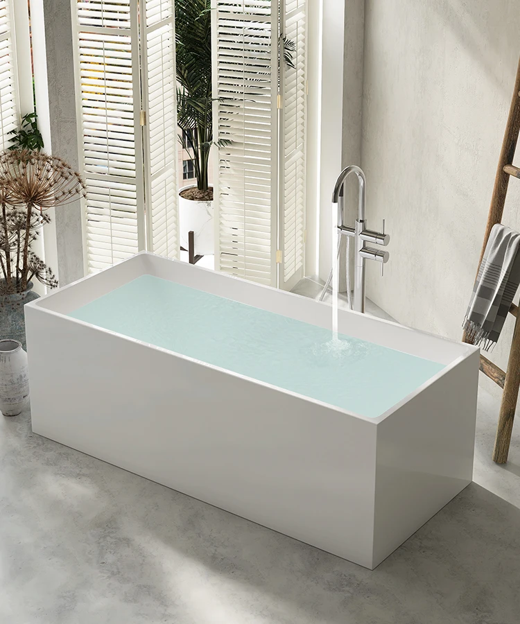 

Small family household movable independent thin-edged double 1-1.7m insulated bathtub basin.