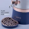 Korkmaz Tea Maker Set | Stainless Steel Samovar, Electric Teapot Set for Gift, Housewarming, Family Gathering | Inox-Rose Gold, 4