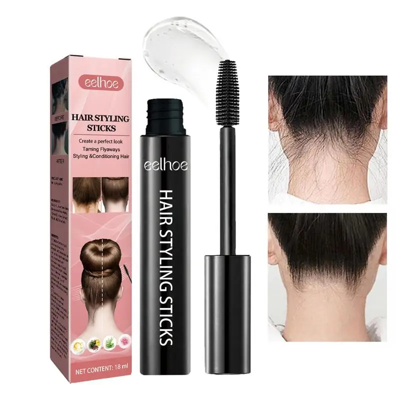 

18ml Long-Lasting Hair Wax Stick Non Greasy Fly Away Hair Tamer Stick Flyaway Frizz Control Cream Broken Hair Finishing Stick