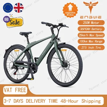 Bicicletta Elettrica ENGWE N1 AIR/ST Batteria 36V 10Ah Motore 250W Autonomia 75km Telaio in Fibra di Carbonio Pneumatici 700*38C Freni Idraulici E-Bike