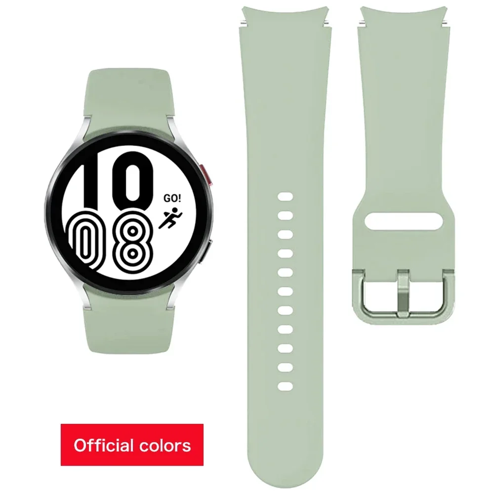 Sport Silicone Strap Band - No Gap Design, 20mm Bracelet