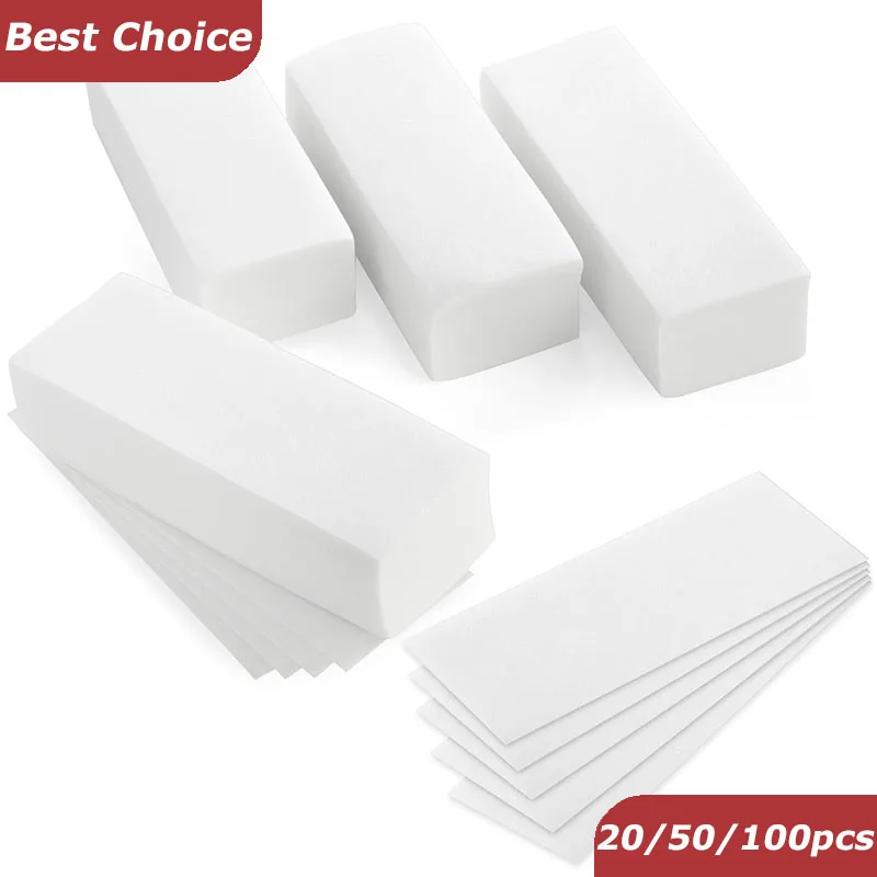 20/50/100pcs Wax Strips Nonwoven Hair Removal Wax Paper Body Leg Arm Hair Removal Epilator Strip Paper Roll depilatory wax strips hair removal wax paper