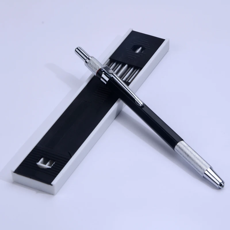 Mechanical Pencil 2.0mm with Black Color Lead Refills for Student Writing Sketching Painting Automatic Pencil Stationery