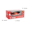 Bburago 1:24 Ferrari 499P LMH 2023 24H Le Mans Champion Racing Sports Car Static Die Cast Vehicles Collectible Model Car Toys 3
