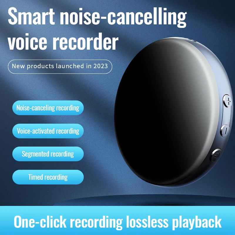Voice Recorder Mini Digital Voice Control 64GB Intelligent Voice Activated HD Noise Reduction Magnetic