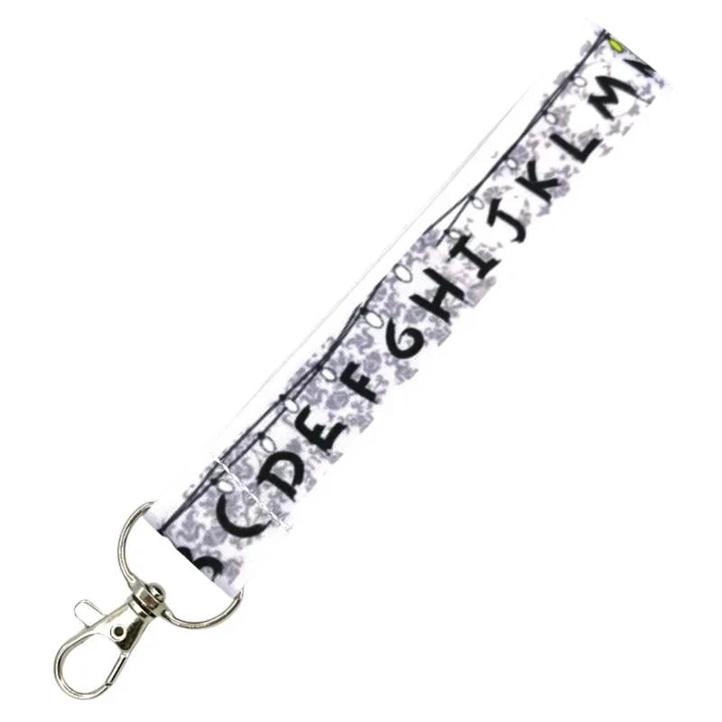 Alphabet Letter Flower Keychain Lanyard - Stylish Key Neck Strap for Cards, Badges & Decorations