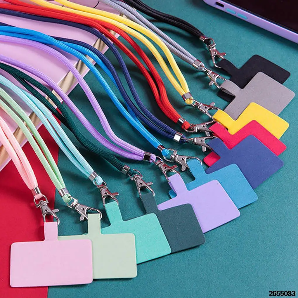 Phone Lanyard Adjustable Detachable Neck Cord Lanyard Strap carabiner Compatible pendant with card for mobile key fobs colors Phone Lanyard Adjustable Detachable Neck Cord Lanyard Strap carabiner Compatible pendant with card for mobile key fobs colors