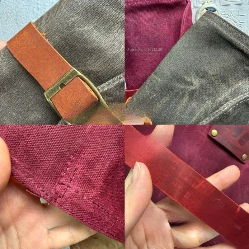 오일 왁스 가죽 펜 롤 아트 학생 여행용 휴대용 미술 그림 창작 도구 보관 연필 케이스 방수 캔버스 가방