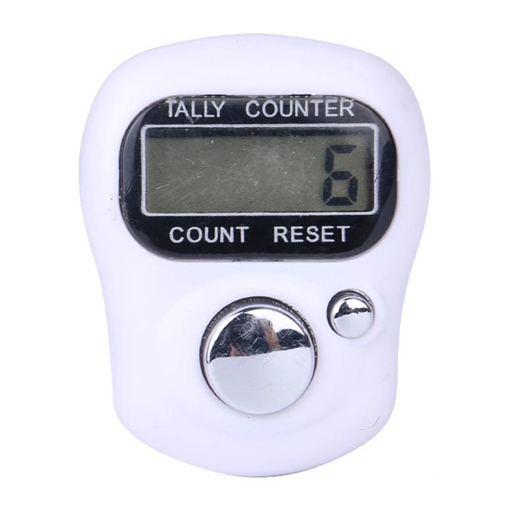 Hand Tally Counter 1/3PCS Electronic Digital Finger Ring Knitting Row Counter Clicker Mini Point Marker LCD
