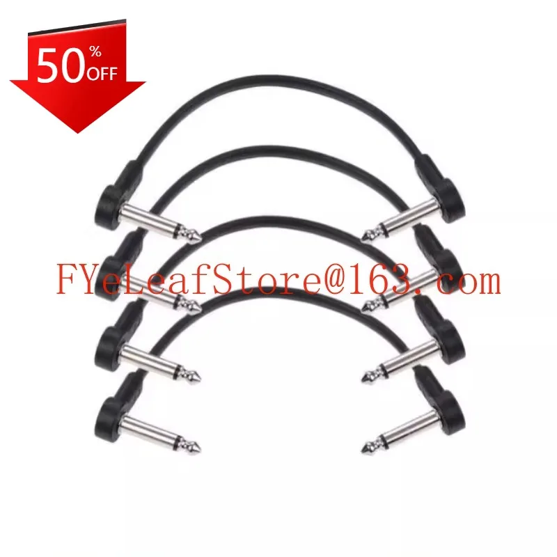 

Педаль для гитарных эффектов, плоский соединительный кабель, 6 дюймов, подавление шума