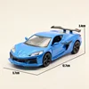 1:36 2023 Chevrolet Corvette Z06 Alloy Sports Car Model Diecast Metal Racing Vehicles Car Model Simulation Collection Kids Gifts 3