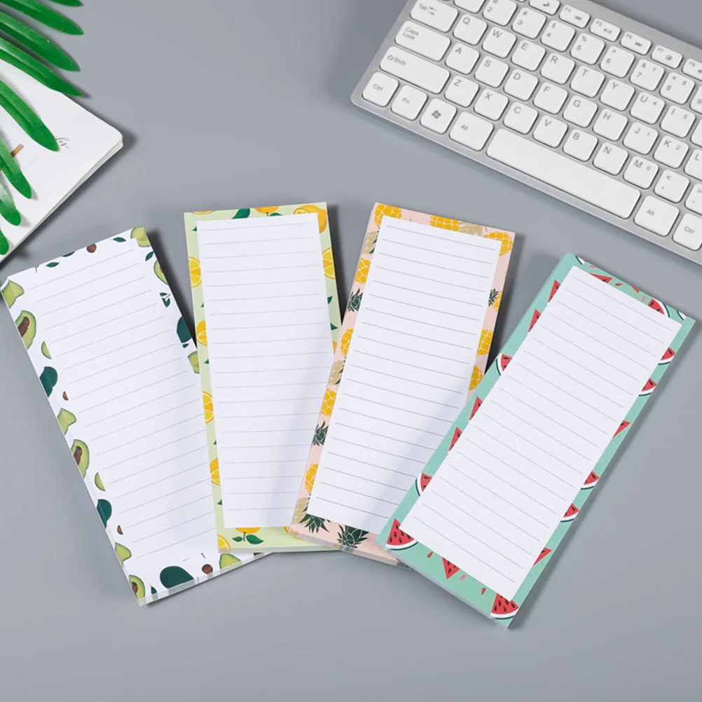 

4 Pcs Appointment Reminders Magnetic Message Board Refrigerator Notepad Writing