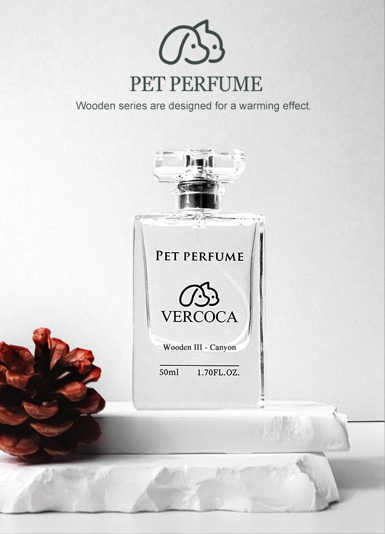 Natural Fragrances and Deodorants 50ml Luxury Perfume Bottle With Box Alcohol and Paraben Free Dog Perfume Pet Deodorant Spray