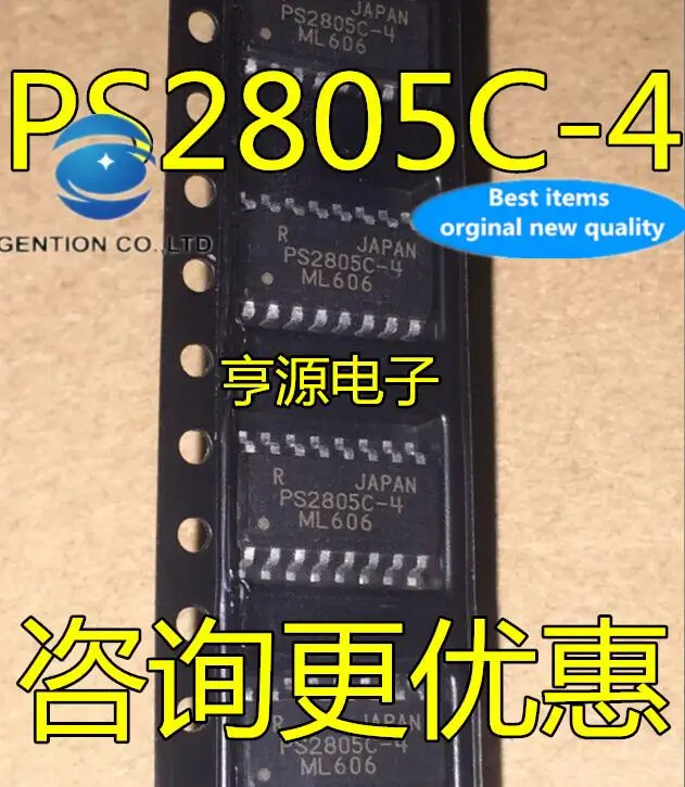 

10pcs 100% orginal new in stock PS2805 PS2805C-4 SOP16 PS2805-4 high isolation optocoupler