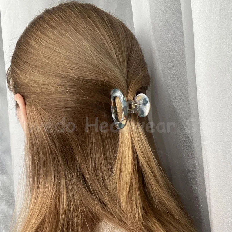 Mini pinza de acetato para el cabello para mujeres y niñas, pasadores elegantes, horquillas de cangrejo, pinzas de garra de estilo, accesorios para el cabello de moda