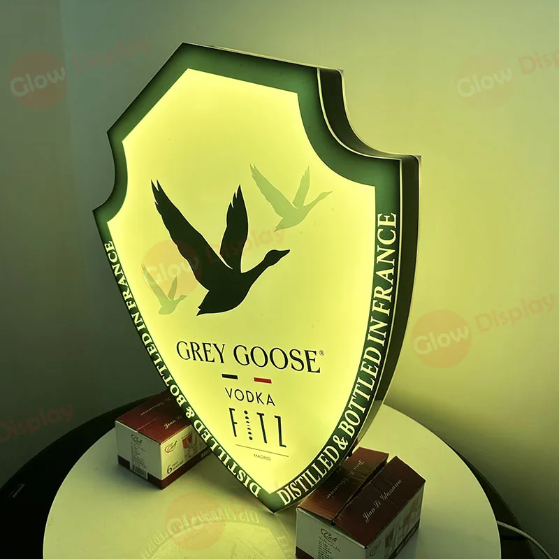 GREY GOOSE LED VIP Marquee Message Light Box rechargeable with for Event