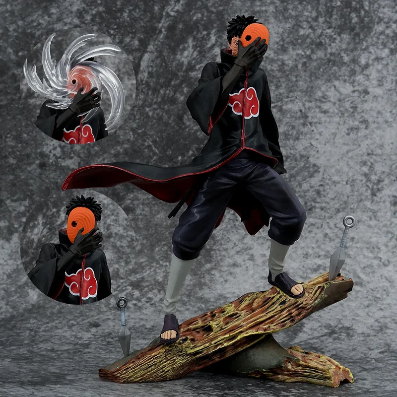 

Anime Naruto Figure 26CM Shippuden Akatsuki Tobi GK Uchiha Obito kamui Ver. PVC Action Figure Statue Model Decoration Dolls Toys