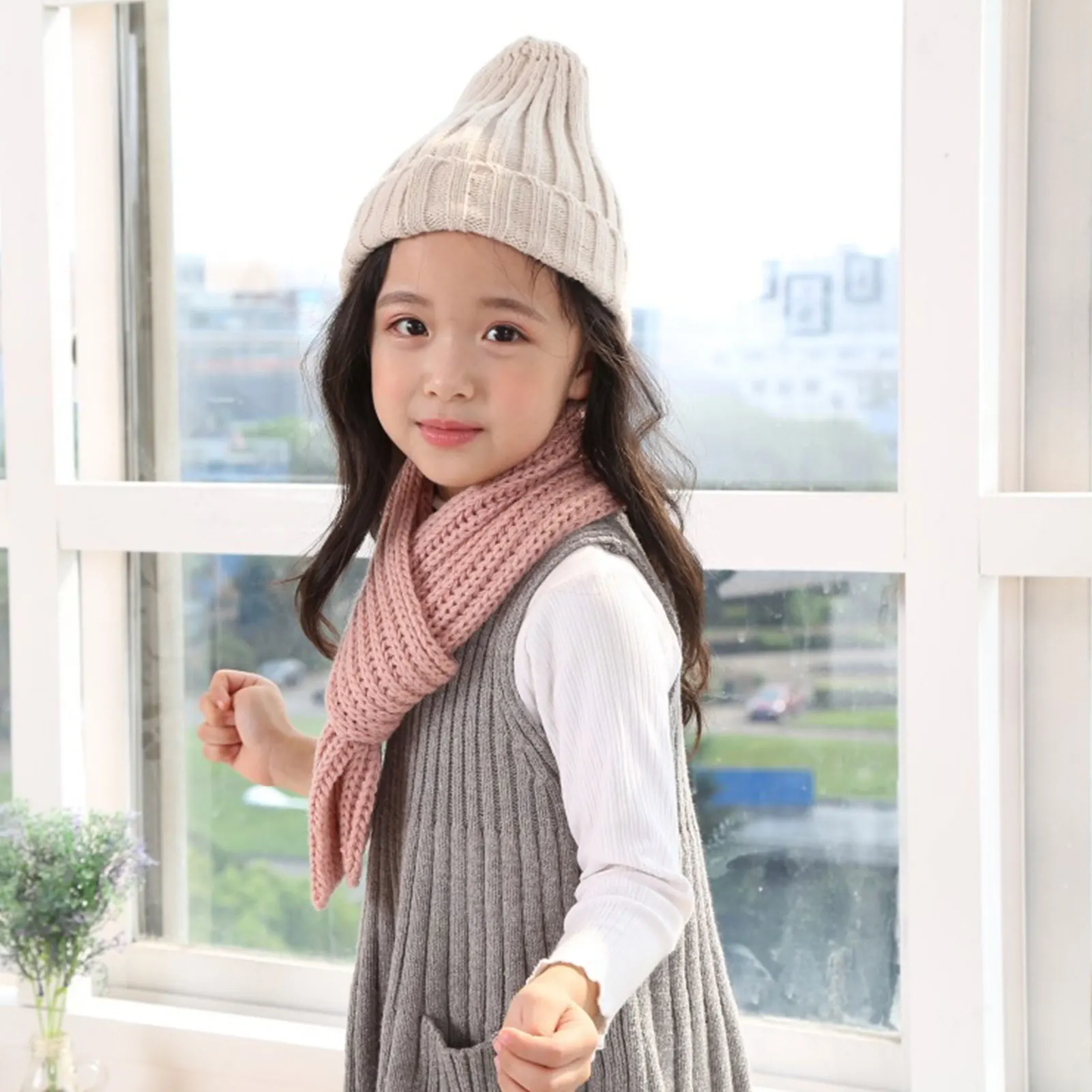 

Trendy Baby Boys Scarf Ultra Soft Touch Multi-colors Long Scarves for Toddler Girls Boys