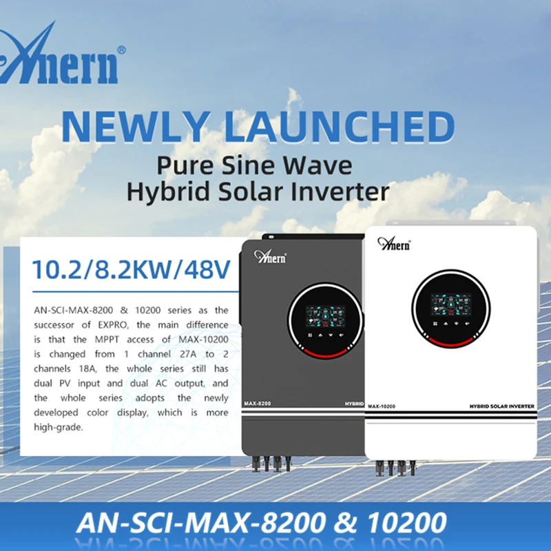 3600W 6200W Grade Tie/Off Grade Inversor Solar Híbrido 6.2KW 48V 120A MPPT  Controlador Solar 90-450VDC PV Entrada Com Wi-Fi