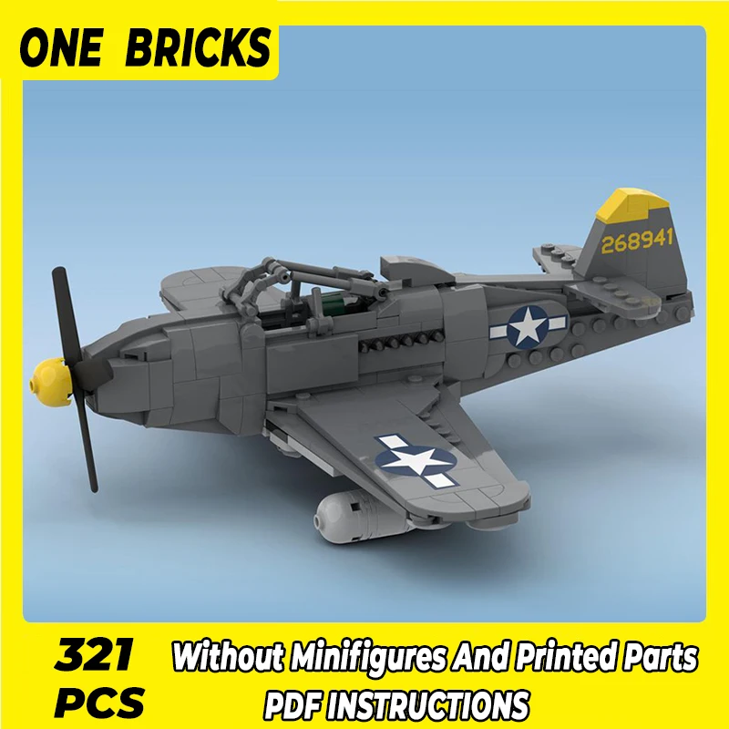 

Technical Moc Bricks Military Model P-63 King Cobra Bomber Modular Building Blocks Gifts Toys For Children DIY Sets Assembling