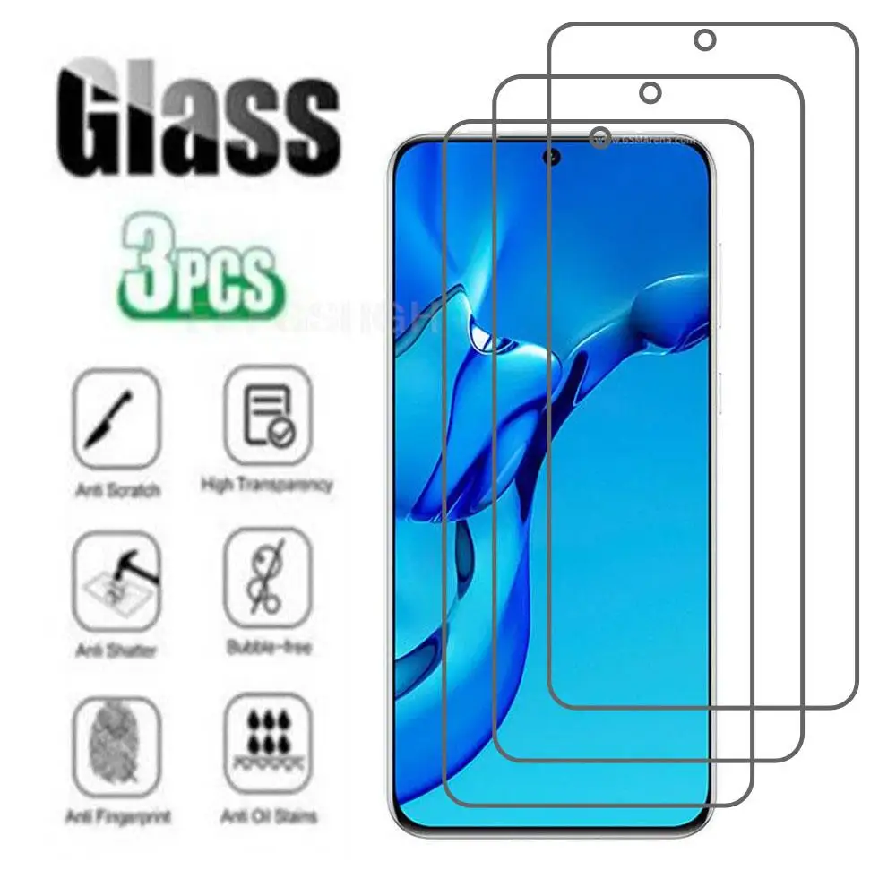 

3Pcs 9H HD Protective Tempered Glass For Huawei P50E 6.5" Huawei P50 Phone Screen Protector Protection Cover Film