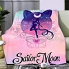 Japan Anime Cute Printed Blanket Picnic Blankets Warm Blanket and Comfortable S-Sailor M-MoonS Blanket Home Travel Birthday Gift 3