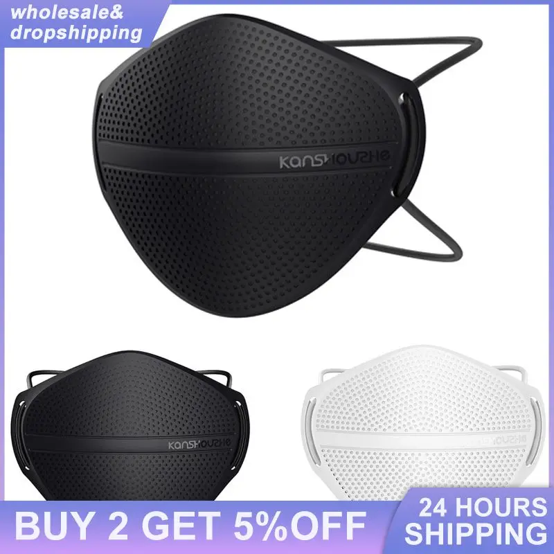 Reusable Silicone Face Mask Filtration Mask Replacement Filter Non-Woven Fabric Protective Anti-Dust Smoke Gas Facemask