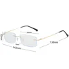 Men Ultra Light Myopia Glasses Small Square Frameless Anti-blue Light Near Sight Glasses Ultra Light Unisex Short Sight Glasses 6