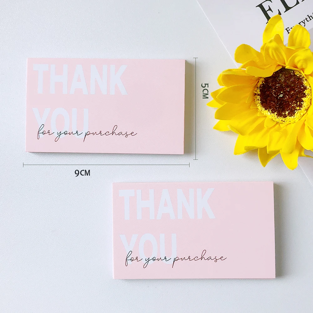 50Pcs Exquisite Thank You Cards Perfect For Thanksgiving Wedding Graduation Thank You Card