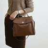 Korean Style Simple Flip Cover Women's Shoulder Bag New Suede Backpack Ladies Large Capacity Simple Fashion Tote Handbag 2025 1