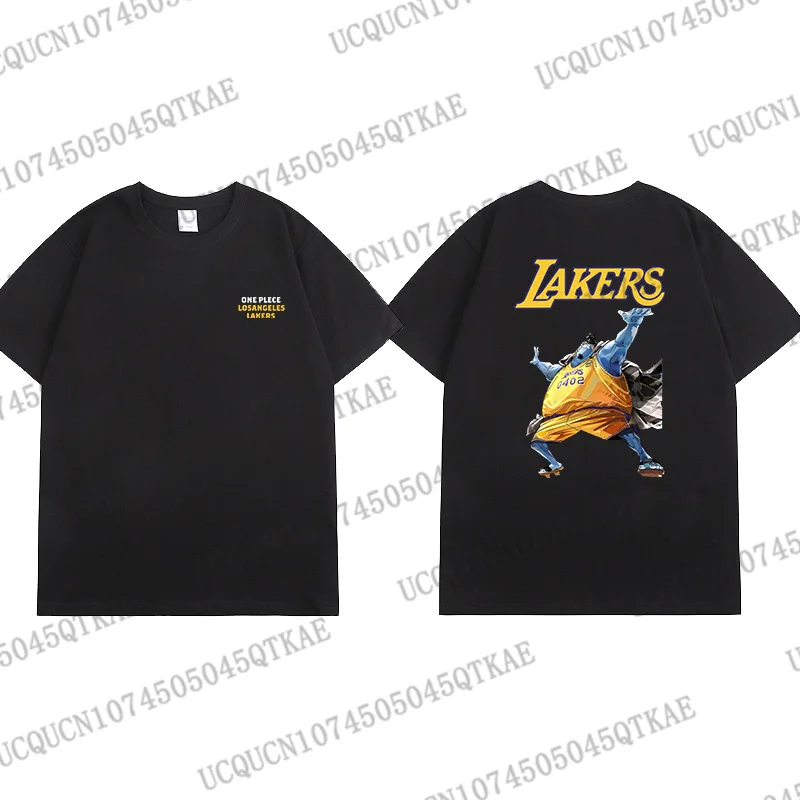 Lakers ONE PIECE Joint Short-sleeved T-shirt Luffy Linkage Lakers