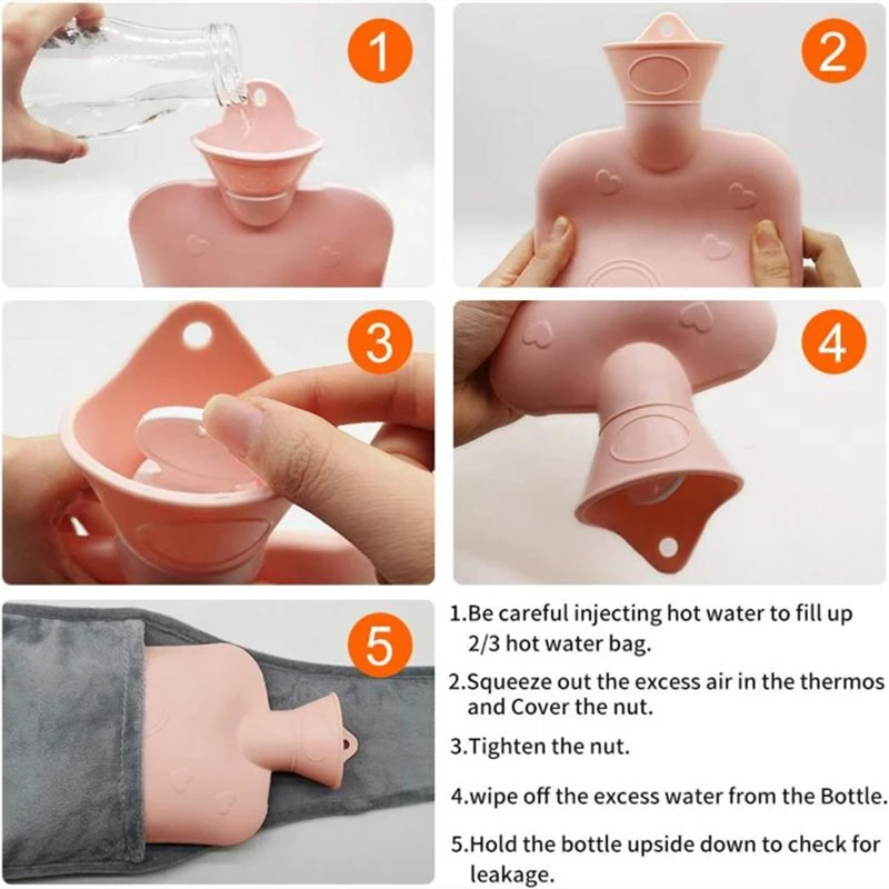 Icyant Hot Water Bottle With Belt, 3 Pack Wrap Around Warm Water Bottle - View #9
