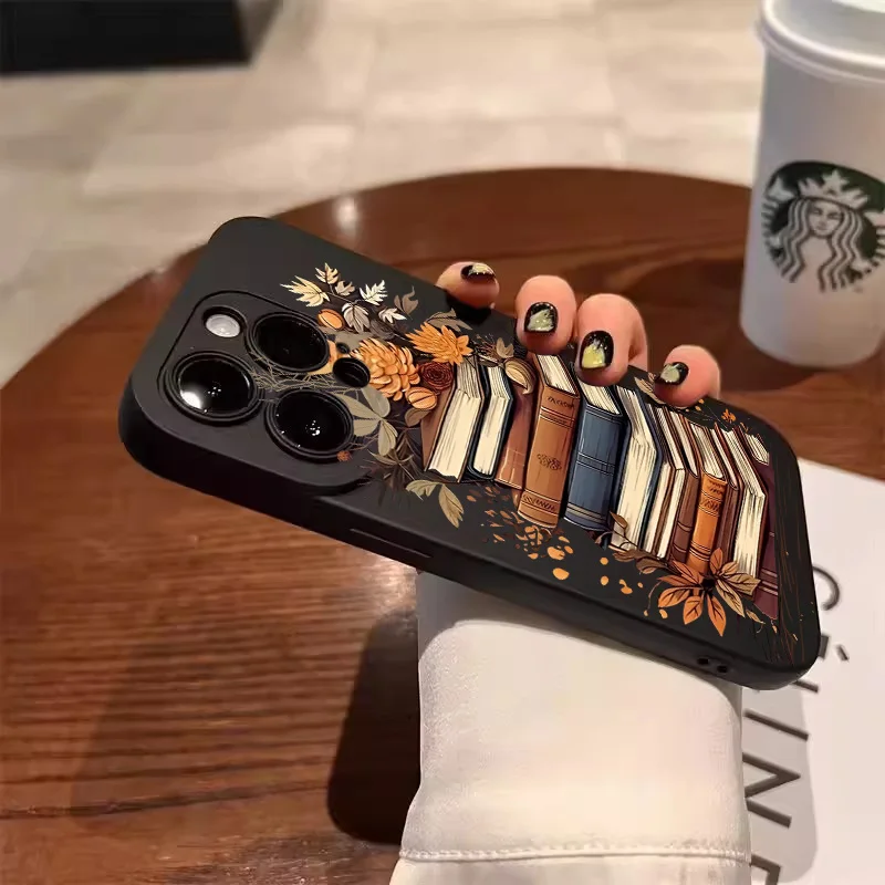 Elegant Book Pattern Phone Case - Creative and Beautiful Design Cover