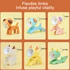 LED Mini Night Light Cute Dog Deer Foldable Desk Lamps Desktop Ornament Book Light Kids Room Bedside Bedroom Decor Holiday Gifts 5